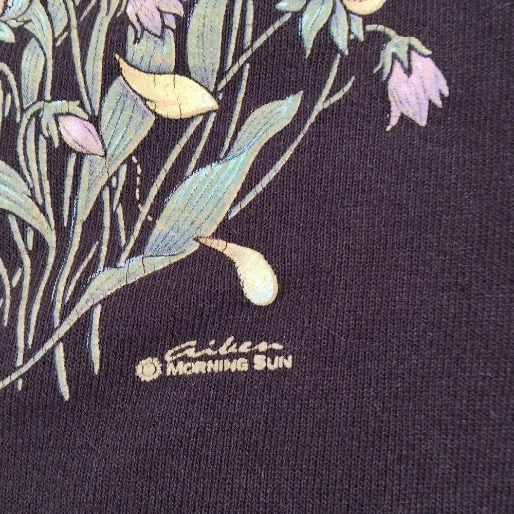 Vintage 90s Morning Sun Sweatshirt XLarge Nature Mouse Grandmacore Cottagegoth